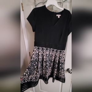 Dress barn flattering navy blue sz 14